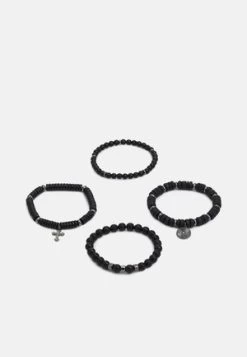 Pier One 5 PACK - Armband - Silver-coloured, Black 10 Pier One 5 PACK - Armband - Silver-coloured, Black -Pier One 08e118c931a644e4998f3b1a57086908