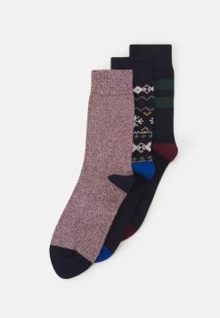 Pier One 3PACK - Socken - Dark Blue, Dark Red, White -Pier One 184d959e5fd3487c9e43973166d9c2dc 1