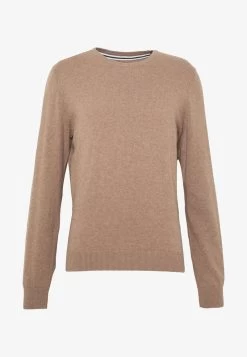 Pier One BASIC CREWNECK - Strickpullover - Mottled Beige -Pier One 188b4f92241a4ee38833f970cf37df24