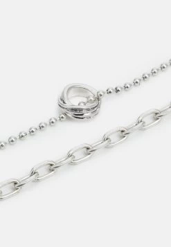 Pier One UNISEX 2 PACK - Halskette - Silver-coloured -Pier One 481f26665f68431c9a9b36d3328e973c