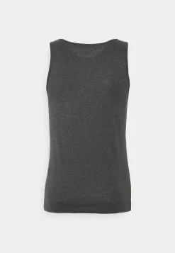 Pier One 3 PACK - Unterhemd/-shirt - Black/khaki/mottled Dark Grey -Pier One 4e3b957f8ebd41b9a9d3053b4b118f71