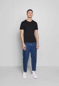 Pier One T-Shirt Basic - Black/white/blue