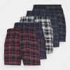 Pier One 5 PACK - Boxershorts - Black /dark Blue /dark Green