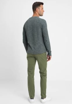 Pier One SLIM FIT CHINO - Chino - Dark Green -Pier One 68ea94008079472785ad83ae6cb4e18a