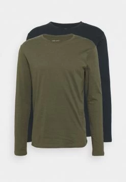 Pier One 2 PACK - Langarmshirt - Olive/dark Blue 10 Pier One 2 PACK - Langarmshirt - Olive/dark Blue -Pier One 6a7de77a56f84556b3881a12d29e9a91