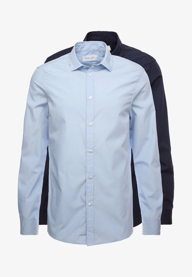 Pier One 2 PACK - Businesshemd - Light Blue/dark Blue 6 Pier One 2 PACK - Businesshemd - Light Blue/dark Blue – Bild 6
