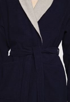Pier One SHAWL TOWEL BATHROBE - Bademantel - Dark Blue -Pier One b2d1f380240f4cd8892f17a5c0efe1d5