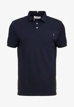 Pier One TRICOLORE TRIM POLO - Poloshirt - Black -Pier One ba7707c5f9564d84bcfdd2d32f5c16a5
