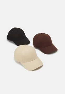 Pier One UNISEX 3 PACK - Cap - Black/dark Brown/beige -Pier One c2733f675ca44ebd8c1145369473dacc 1