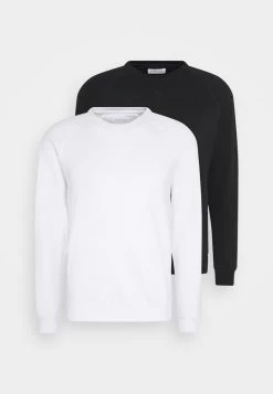 Pier One 2 PACK - Sweatshirt - White/black -Pier One c8d8ecb087614e1d86ddf5a1041c7c53