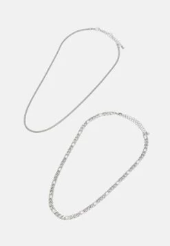 Pier One SET - Halskette - Silver-coloured -Pier One dc536fad5c54433bbebbb500401f9c06