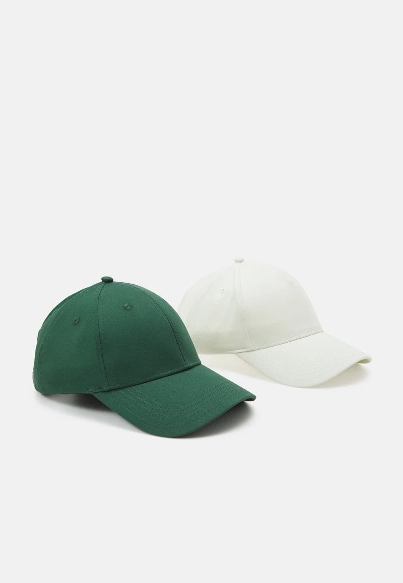 Pier One UNISEX 2 PACK - Cap - Green/off White 1 Pier One UNISEX 2 PACK - Cap - Green/off White