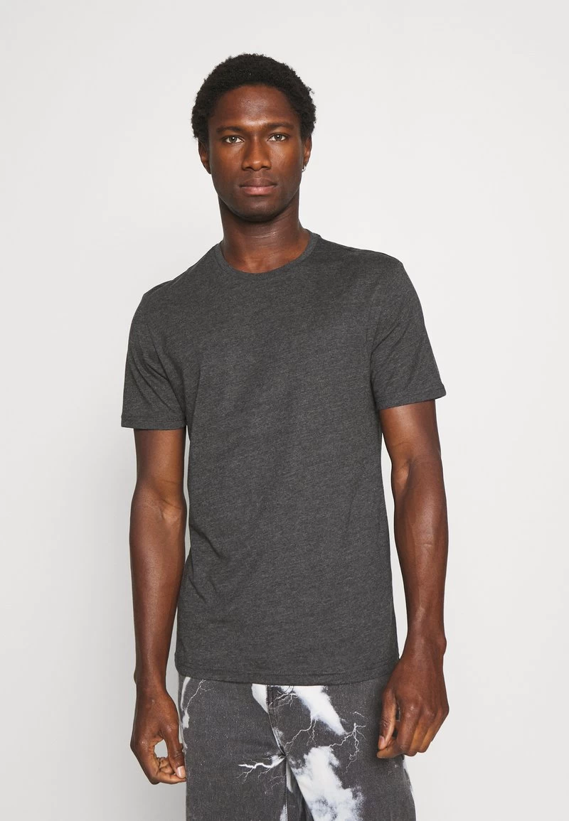 Pier One 3 PACK - T-Shirt Basic - Black/mottled Dark Grey/bordeaux 4 Pier One 3 PACK - T-Shirt Basic - Black/mottled Dark Grey/bordeaux – Bild 4